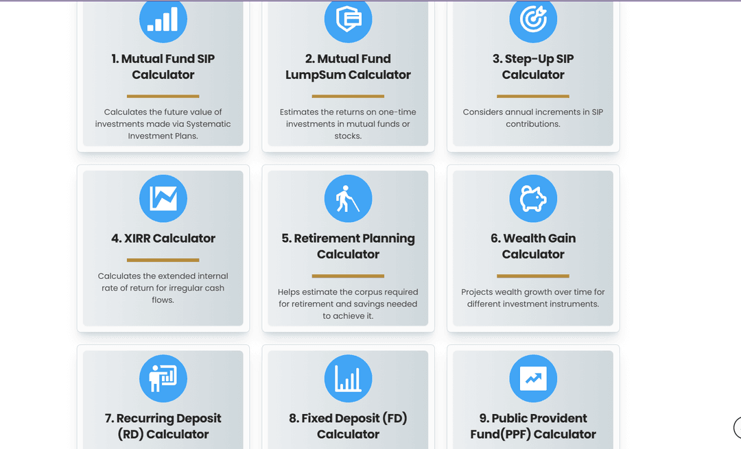 Common Investment Calculators